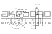 BN-0130 AKEBONO brzdový kotúč BN-0130 AKEBONO