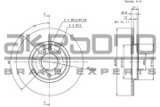 BN-0171 Brzdový kotouč AKEBONO