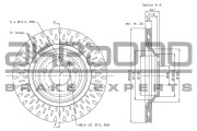 BN-0183E Brzdový kotouč AKEBONO