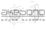 BN-0220 Brzdový kotouč AKEBONO