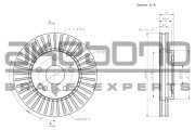 BN-0226E Brzdový kotouč AKEBONO