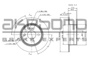 BN-0322 Brzdový kotouč AKEBONO