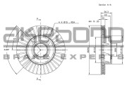 BN-0385 Brzdový kotouč AKEBONO