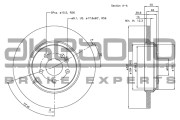BN-0470E Brzdový kotouč AKEBONO