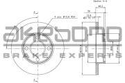 BN-0536 Brzdový kotouč AKEBONO