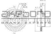 BN-0573E AKEBONO brzdový kotúč BN-0573E AKEBONO