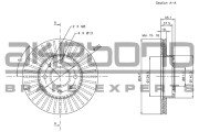 BN-0634 Brzdový kotouč AKEBONO