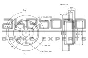 BN-0644 Brzdový kotouč AKEBONO