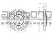 BN-0689 Brzdový kotouč AKEBONO