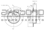 BN-0708 AKEBONO brzdový kotúč BN-0708 AKEBONO