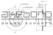 BN-0721E Brzdový kotouč AKEBONO