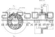 BN-0777 Brzdový kotouč AKEBONO