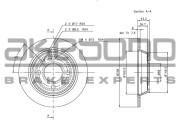 BN-0818 Brzdový kotouč AKEBONO