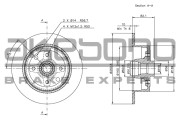 BN-0830 Brzdový kotouč AKEBONO