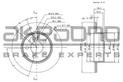 BN-0904 Brzdový kotouč AKEBONO