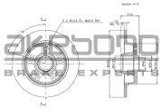 BN-1013E Brzdový kotouč AKEBONO