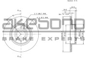 BN-1038E Brzdový kotouč AKEBONO