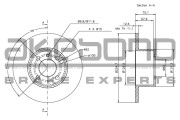 BN-1080 Brzdový kotouč AKEBONO