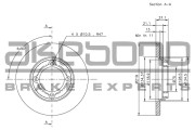 BN-1092E Brzdový kotouč AKEBONO