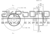 BN-1188E Brzdový kotouč AKEBONO