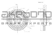 BN-1220 AKEBONO brzdový kotúč BN-1220 AKEBONO