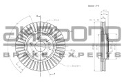 BN-1221 Brzdový kotouč AKEBONO