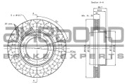 BN-1228E Brzdový kotouč AKEBONO