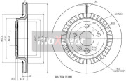 19-2335 MAXGEAR brzdový kotúč 19-2335 MAXGEAR