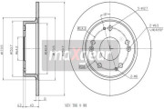 19-1843MAX MAXGEAR brzdový kotúč 19-1843MAX MAXGEAR