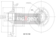 19-1972 Brzdový kotouč MAXGEAR