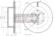 19-2408 MAXGEAR brzdový kotúč 19-2408 MAXGEAR