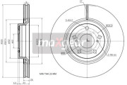 19-2433 Brzdový kotouč MAXGEAR