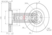 19-2503 Brzdový kotouč MAXGEAR