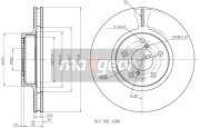 19-2505 Brzdový kotouč MAXGEAR