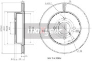 19-2528 Brzdový kotouč MAXGEAR