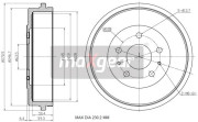 19-3205 Brzdový buben MAXGEAR