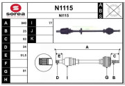 N1115 SNRA nezařazený díl N1115 SNRA