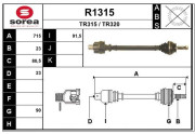 R1315 SNRA nezařazený díl R1315 SNRA