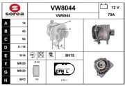 VW8044 SNRA nezařazený díl VW8044 SNRA