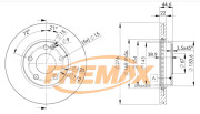 BD-0111 Brzdový kotouč Premium Black High Carbon + FREMAX