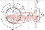 BD-2218 Brzdový kotouč Premium Black High Carbon + FREMAX