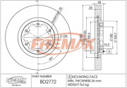 BD-2772 Brzdový kotouč Premium Black High Carbon + FREMAX