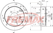 BD-2907 Brzdový kotouč Premium Black High Carbon + FREMAX