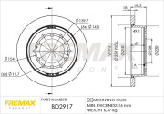 BD-2917 Brzdový kotouč Premium Black High Carbon + FREMAX