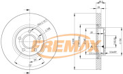 BD-3937 Brzdový kotouč Premium Black High Carbon + FREMAX