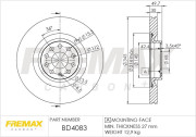 BD-4083 Brzdový kotouč Premium Black High Carbon + FREMAX