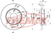 BD-4298 Brzdový kotouč Premium Black High Carbon + FREMAX