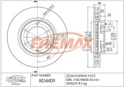 BD-4409 Brzdový kotouč Premium Black High Carbon + FREMAX