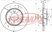 BD-4539 Brzdový kotouč Premium Black High Carbon + FREMAX