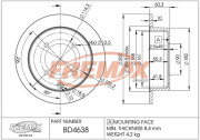 BD-4638 Brzdový kotouč Premium Black High Carbon + FREMAX